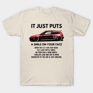 It just puts a smile on your face - B16 Vtec T-Shirt